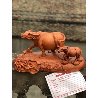 Tượng Con Trâu gỗ Hương giá rẻ