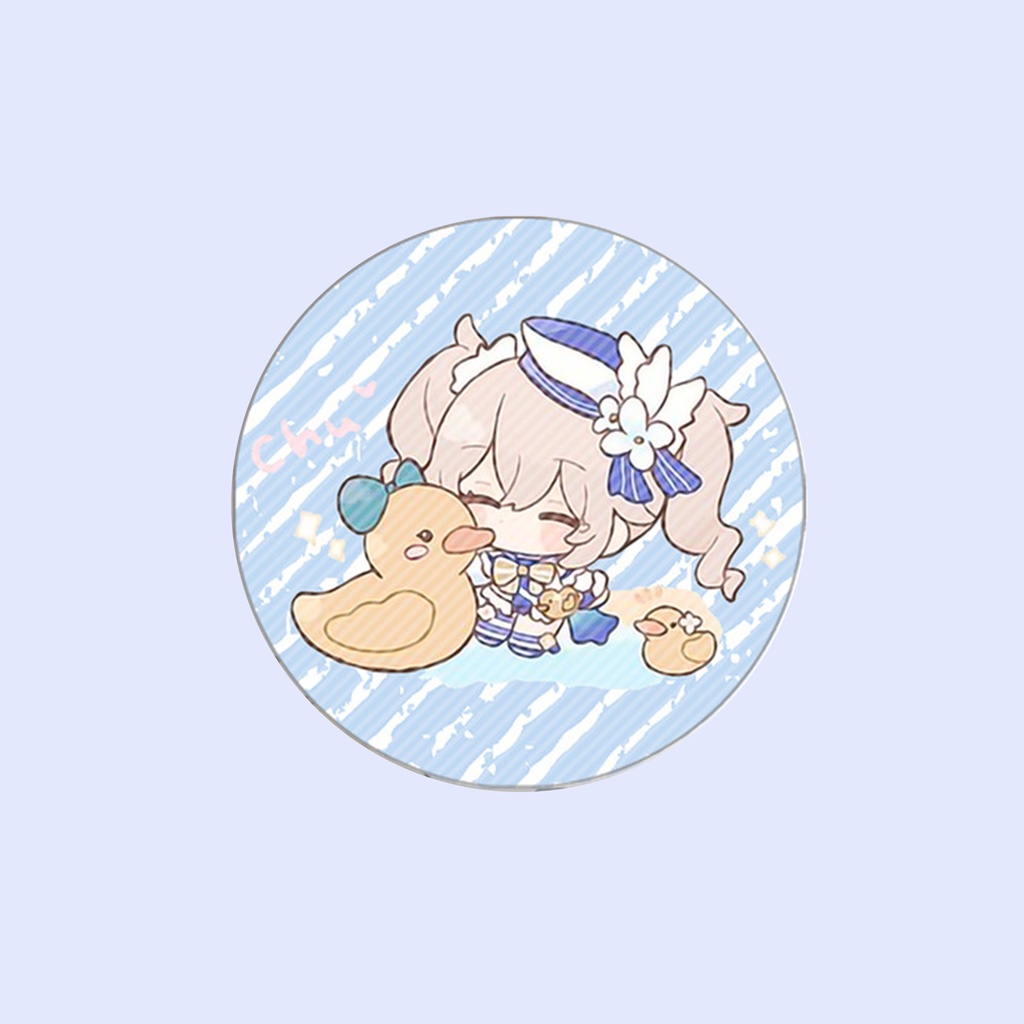 Huy hiệu IN HÌNH Genshin Impact game chibi xinh xắn