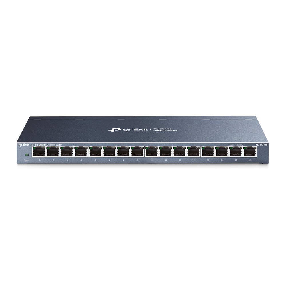 Bộ Chia Mạng 16 Cổng Gigabit TP-Link TL-SG116 - Switch 16 Port Hộp Kim Loại Hàng Chính Hãng