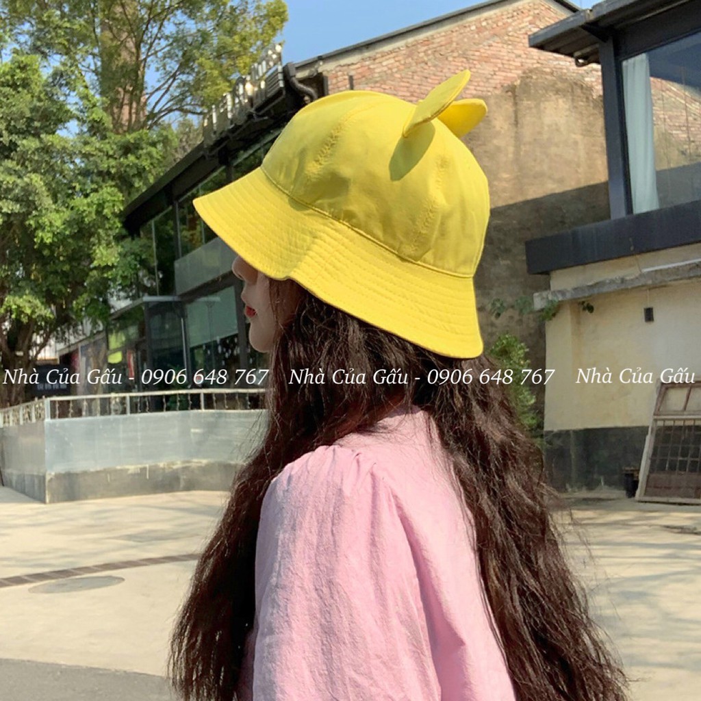 Mũ bucket vải cotton cao cấp, chất mịn cực
