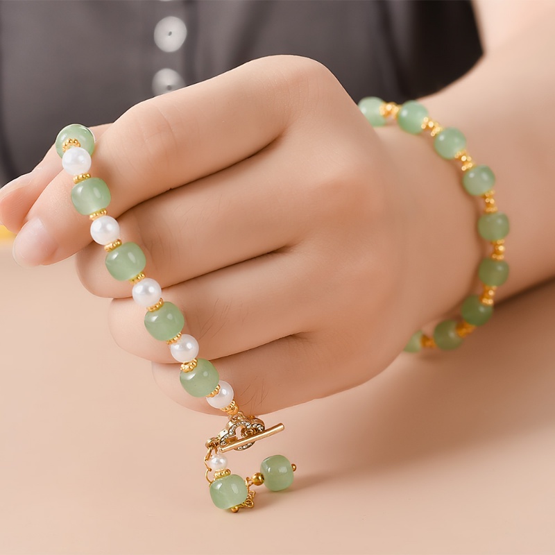 Vòng Tay Ngọc Bích Bằng Hợp Kim Thời Trang Cho Nam Và Nữ