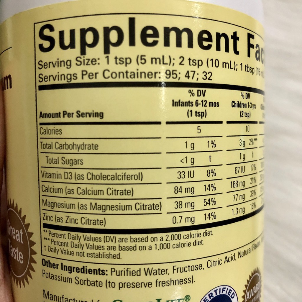 ❤️ [Date 8/2022] Childlife Liquid Calcium Magnesium 473ml Mỹ, Ship Air, Bill đầy đủ | BigBuy360 - bigbuy360.vn