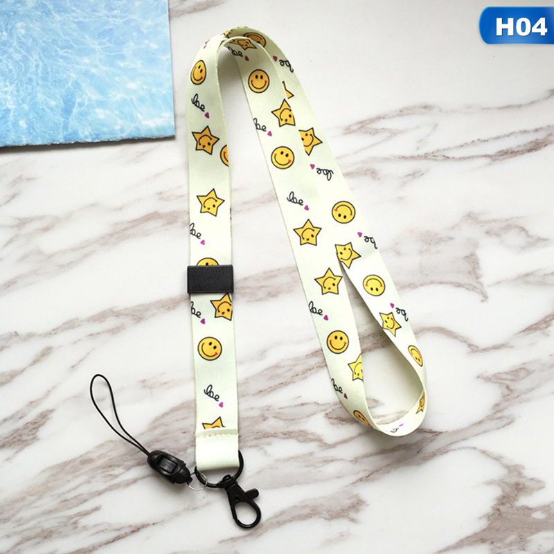 flowersqueen Dây đeo điện thoại họa tiết hoạt hình dễ thương