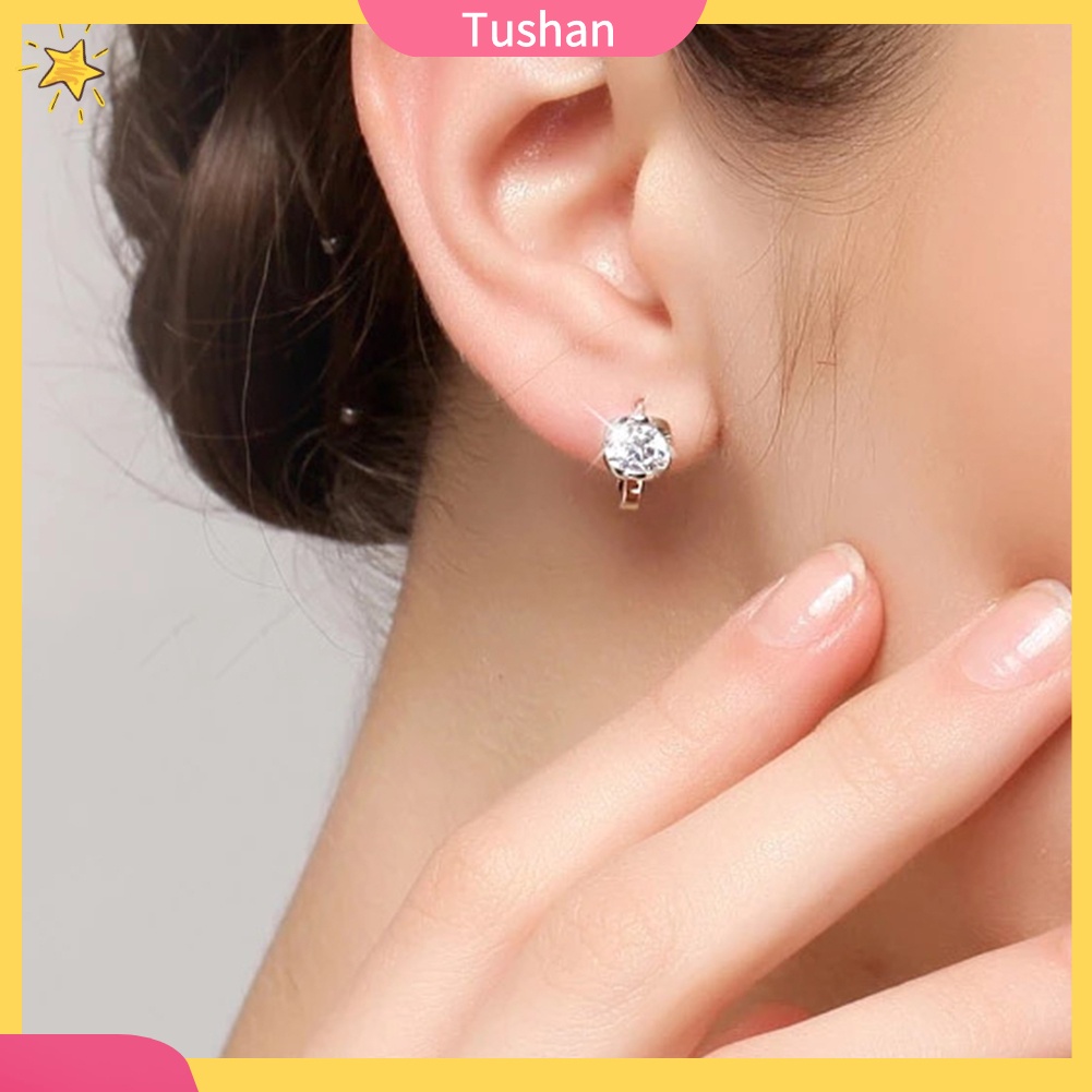 Bông tai đính đá zirconia thời trang cho nữ