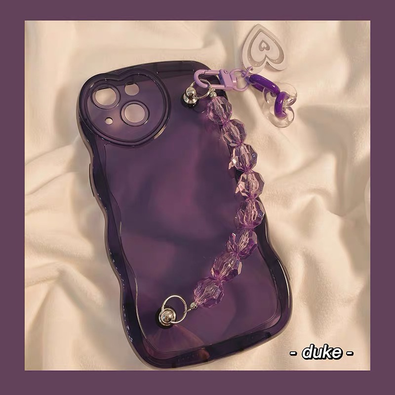 Ốp Điện Thoại tpu Mềm Trong Suốt Họa Tiết Trái Tim Phối Dây Xích Cho Iphone 12 pro max 11 pro max xs max xr x 13promax