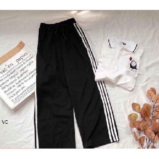 Quần Thể Thao Suông, Quần Ống Rộng [HOT HIT] Cao Cấp 3 Sọc Trắng | BigBuy360 - bigbuy360.vn