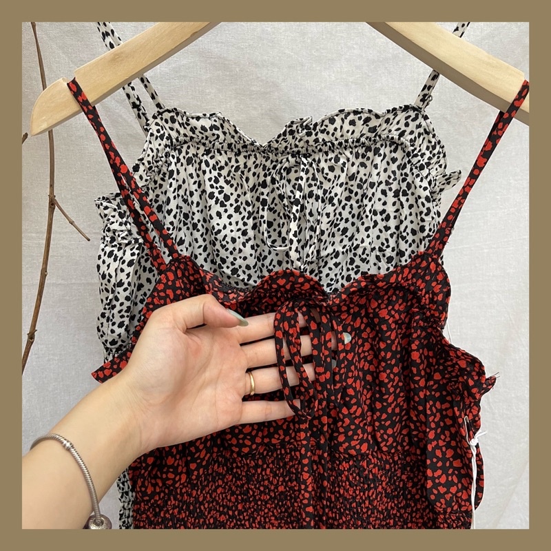 ĐẦM BODY SMOCKING CHIFFON 2 DÂY ACTIVE USA