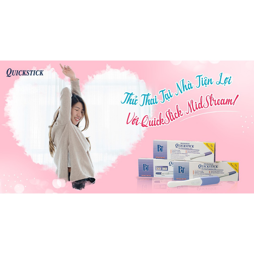 Que thử thai quickstick - Thử thai Quickstick USA cho kết quả nhanh chính xác ( Chính Hãng QUICKSTICK )