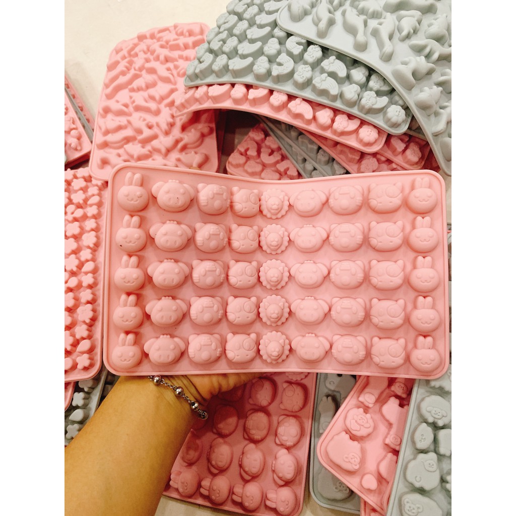 Khuôn làm kẹo dẻo, kẹo chip chip cho bé nhiều hình thù dễ thương