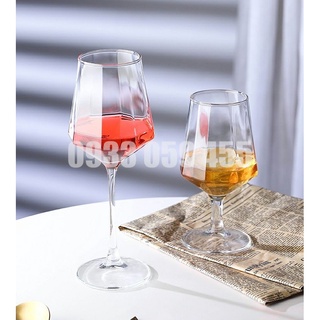 Ly uống rượu vang sâm panh 435ml, ly uống whisky thủy tinh pha lê wine glass