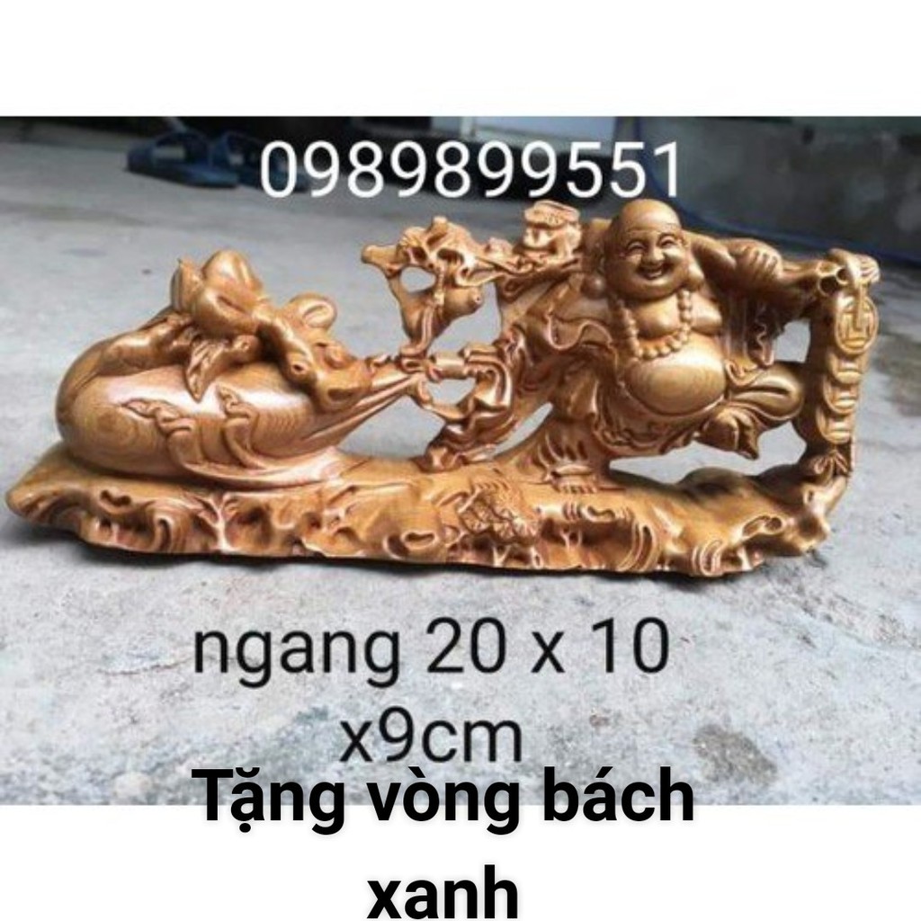 Tượng phật di lặc gỗ bách xanh
