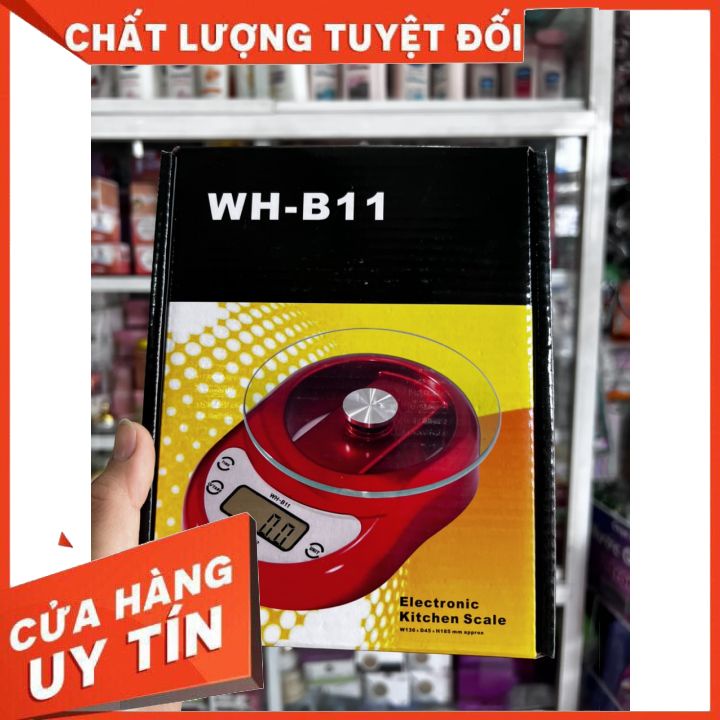 Cân Điện Tử ĐA NĂNG  Nhà Bếp Mini  WH-B11 Mặt Kính Cường Lực đế màu bạc Độ Chính Xác Cao Tặng Kèm Pin (hàng giao y hình)