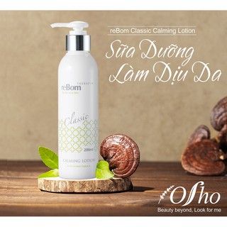 Sữa dưỡng chăm sóc da mụn và nhạy cảm reBom classic calming lotion 200ml