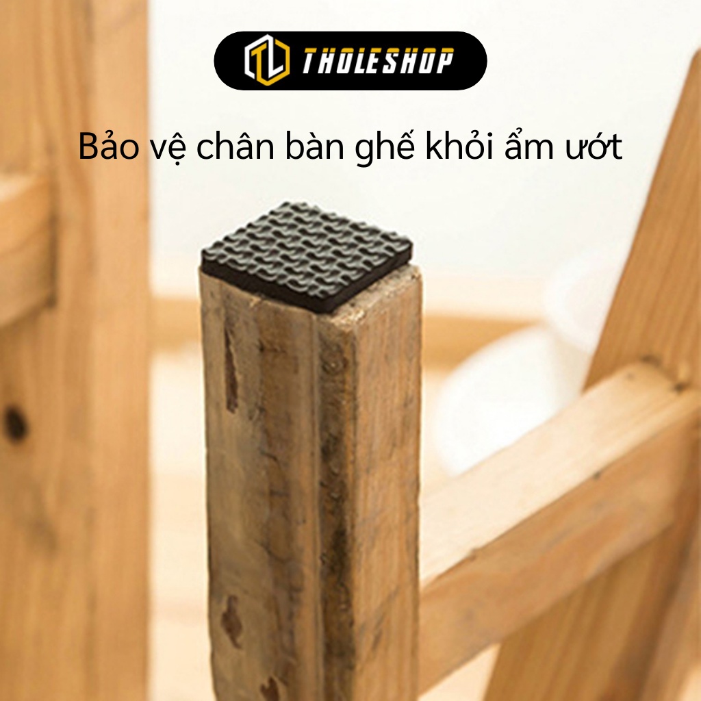 Lót Chân Ghế - Combo 30 Miếng Đệm Dán Chân Bàn Ghế Hình Vuông Bảo Vệ Sàn Nhà 4793