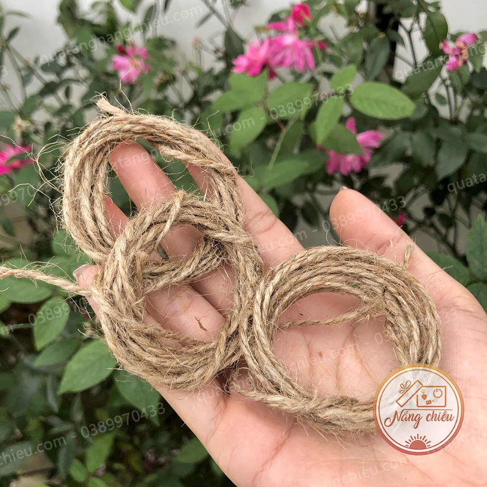 Dây dừa, dây thừng décor handmade – Phụ kiện treo ảnh, treo bảng hiệu trang trí giá rẻ