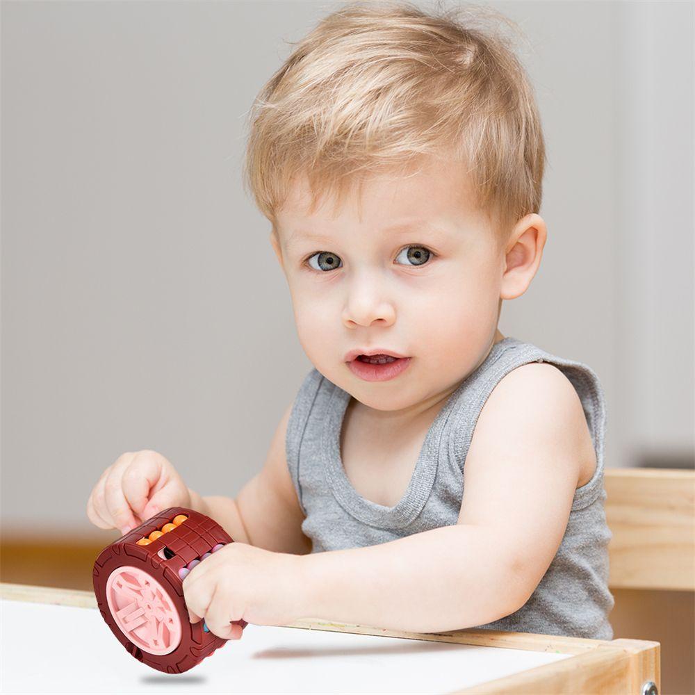 Đồ Chơi Khối Rubik Ma Thuật Vô Cực Xoay Tròn Màu Cầu Vồng