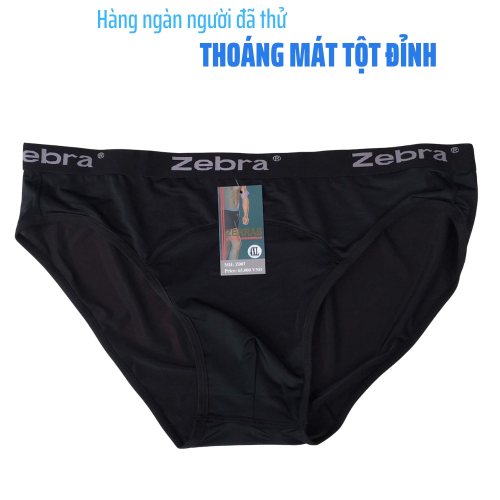 Quần Lót Nam Thun Lạnh Tam Giác Zerrab z007 Big Size 100kg 4XL / Quần Lót Cotton Thông Hơi Cao Cấp / Zerrab - Z007