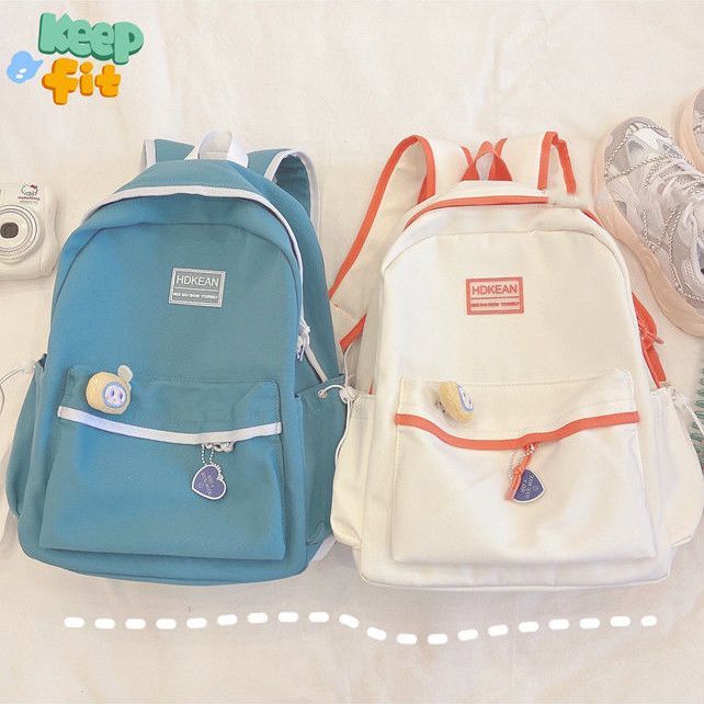 Ba Lô Du Lịch / Đi Học Kích Cỡ Lớn Màu Sắc Đơn Giản Xinh Xắn Phong Cách Thời