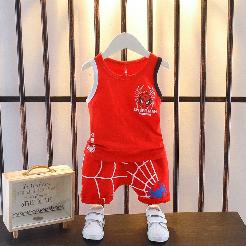 Bộ Quần Áo Người Nhện Cho Bé Trai