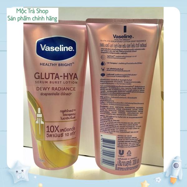 [Chính Hãng] [Mẫu mới 2021] Kem dưỡng da VASELINE 10X SERUM GLUTA - HYA  320ml Thái Lan  - moctra251219