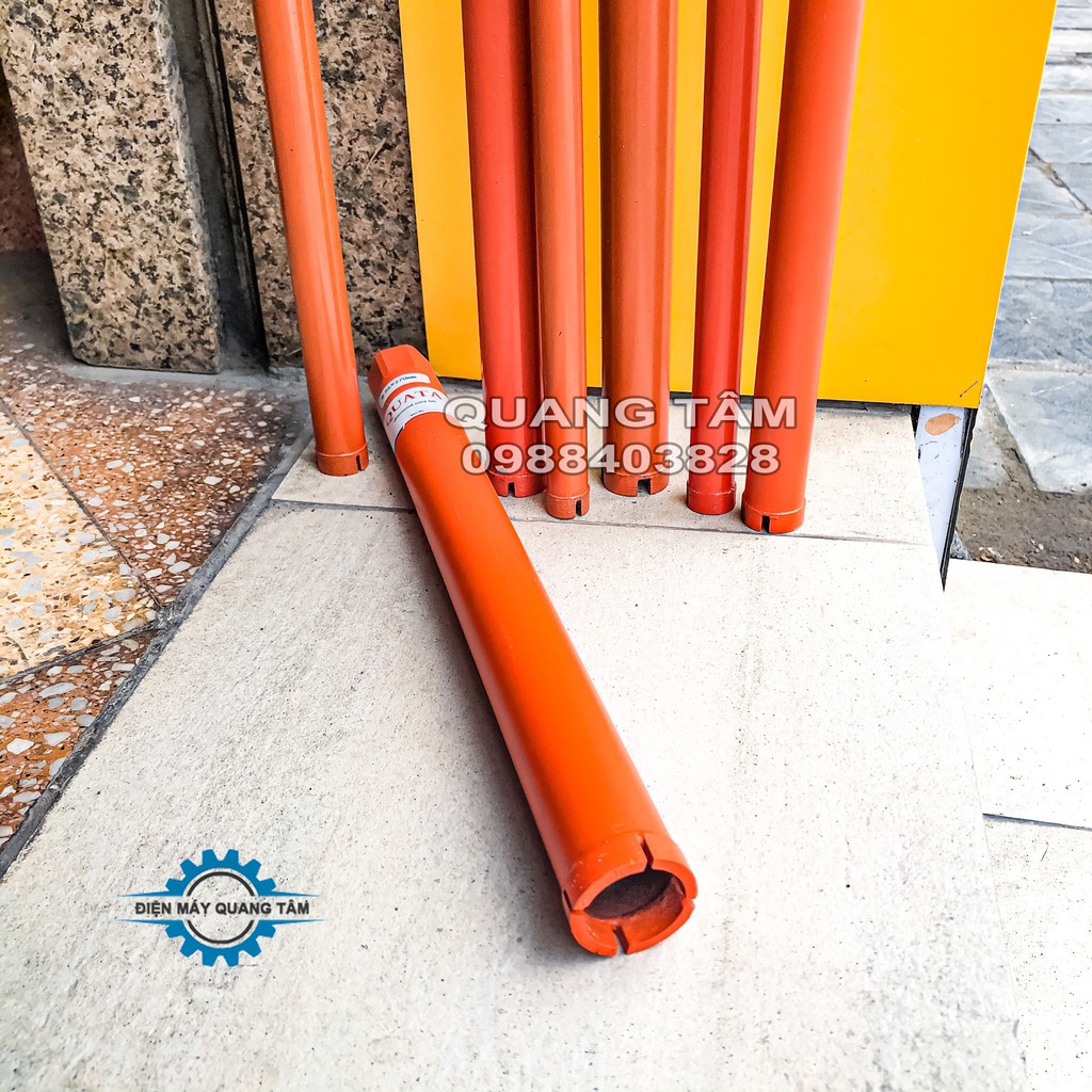 Mũi Khoan Rút Lõi Bê Tông phi từ 18 - 20 - 22 - 25 - 27 - 30 - 32 - 36 mm x 370mm QUATA