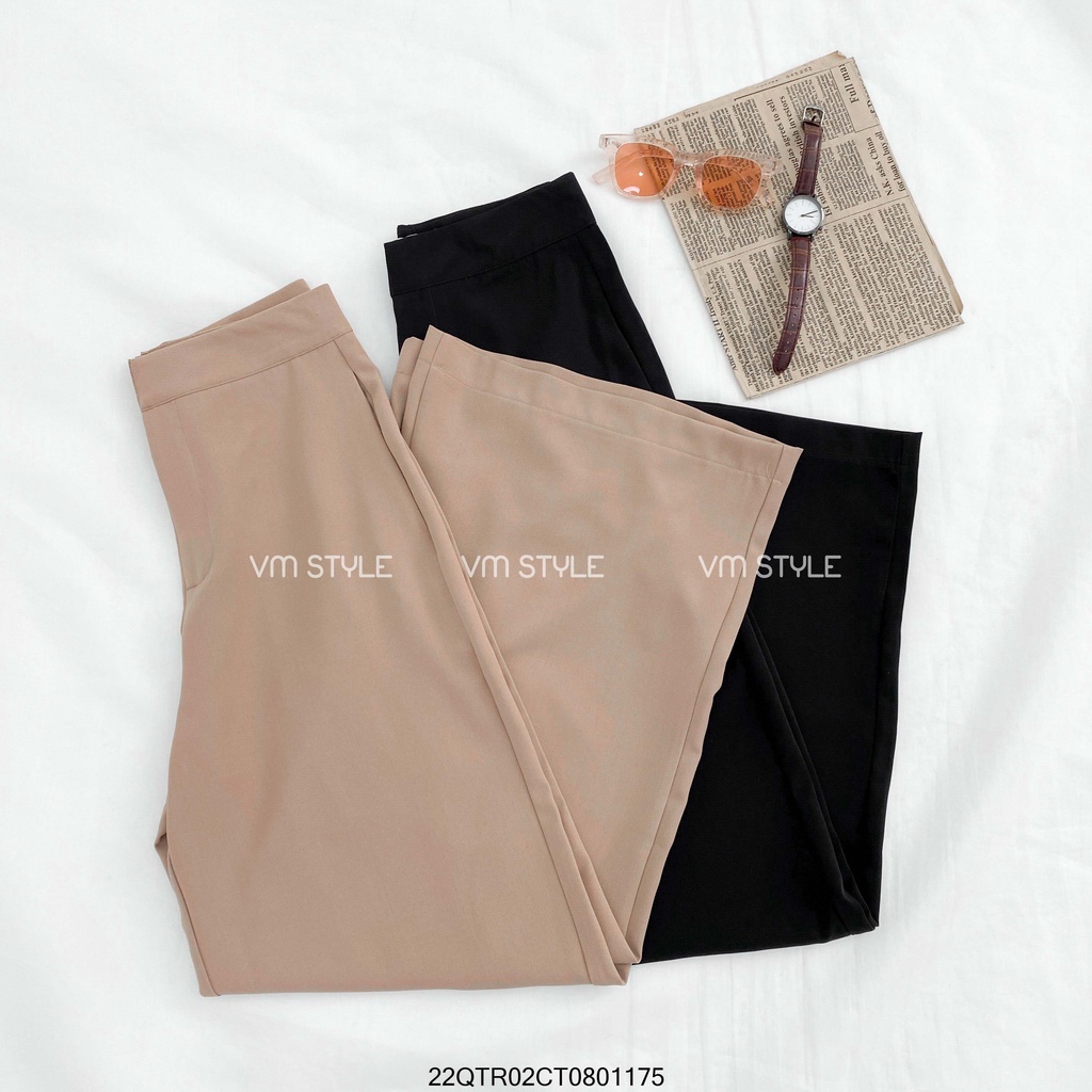 Quần tây nữ ống suông trơn VM STYLE chất vải mịn rũ thời trang nữ ulzzang thời trang Hàn Quốc 22QTR02CT0801