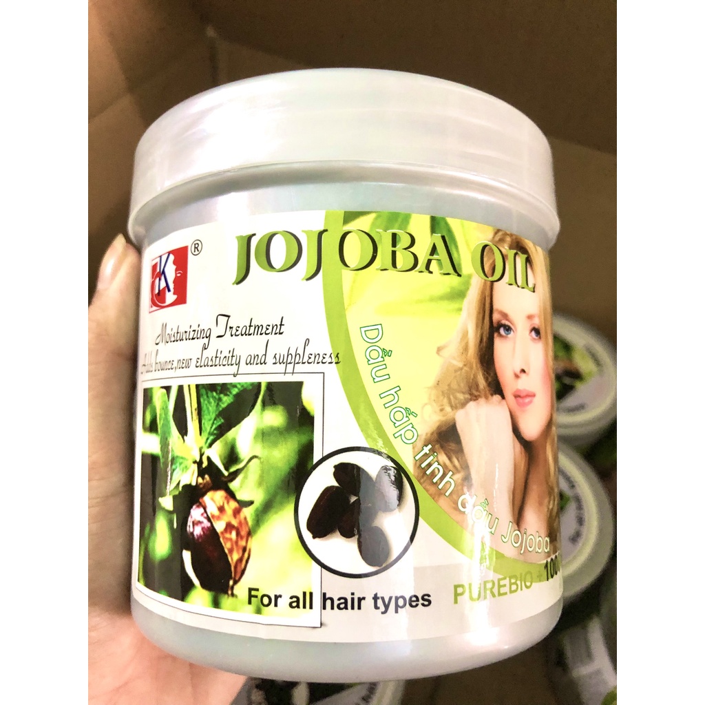 Kem ủ tóc hấp dầu ủ xả tóc JOJOBA  Siêu mềm Mượt - Thơm Lâu - Hủ Siêu To 1000Ml