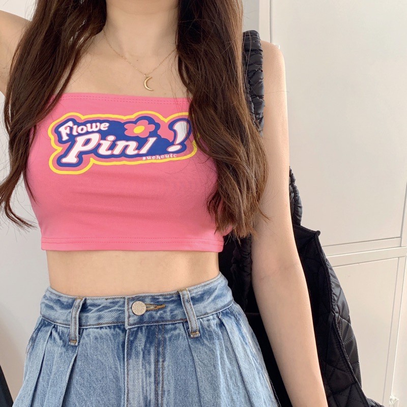 Áo ống, croptop hồng baby cá tính, gợi cảm (sẵn) | BigBuy360 - bigbuy360.vn