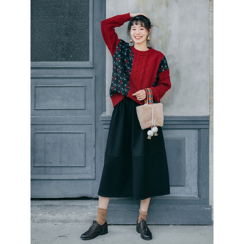 Chân váy boho dáng dài