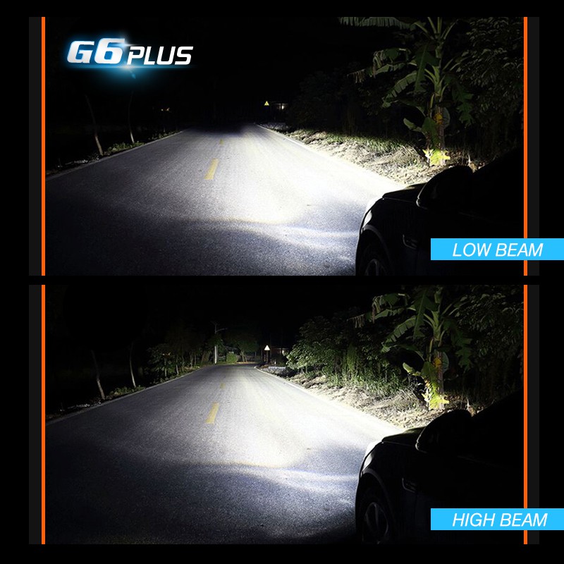 Set 2 Đèn Pha LED H8 / H9 / H11 880 881 9012 9004 9007 H13 70W 12000LM Tự Động Chuyên Dụng Cho Xe Hơi