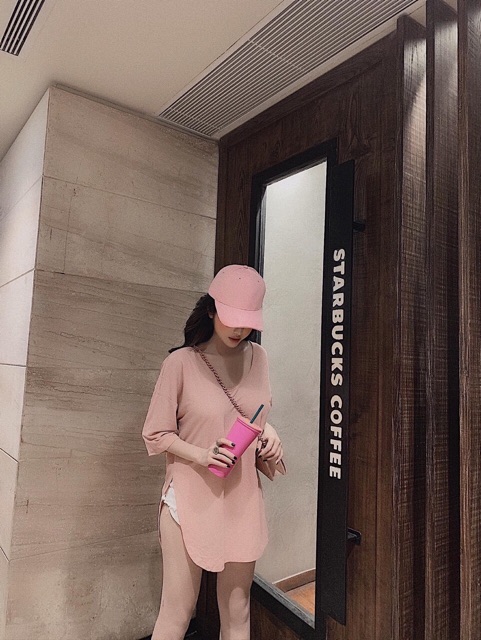 Áo phông giấy xẻ tà siêu hot