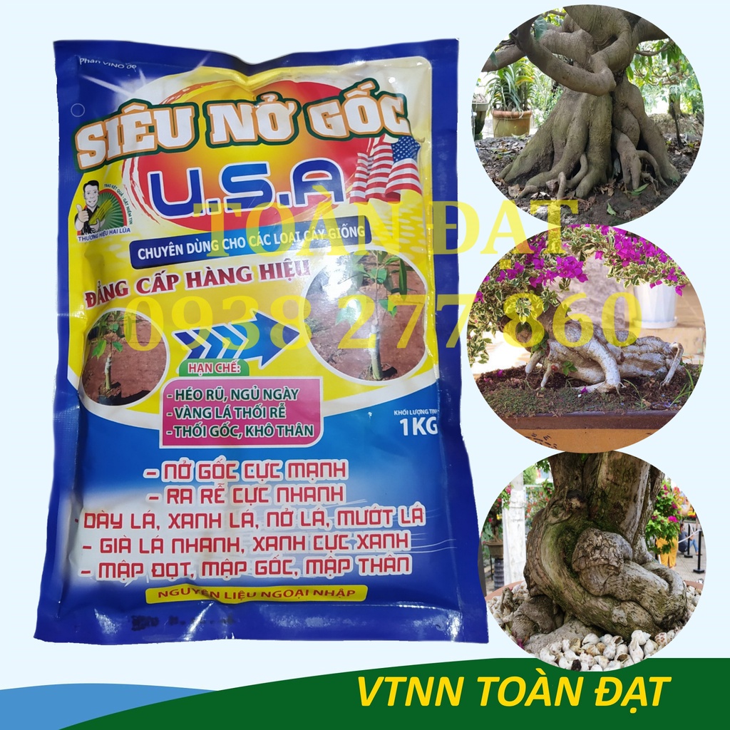 Siêu Nở Gốc (1kg), Phân Bón Chuyên Hoa Kiểng, Cây Giống