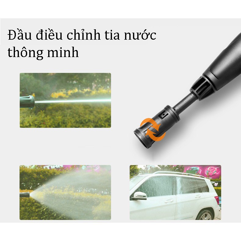 Máy rửa xe Lutian  Lt 210G 1800W tặng ngay bình xịt bọt tuyết BH 12 tháng