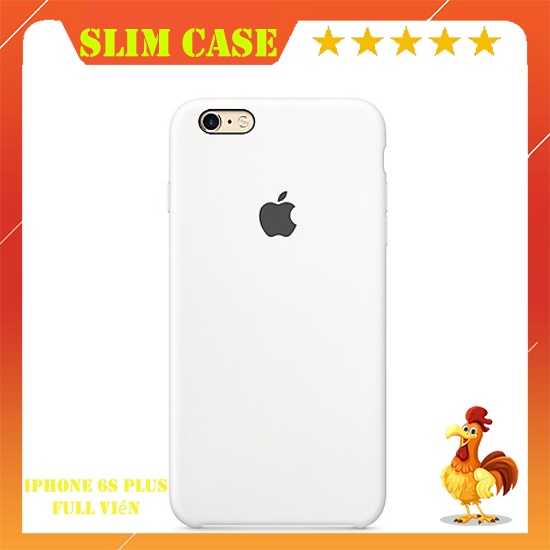 Ốp chống bẩn full viền Iphone 6S Plus màu trắng tinh