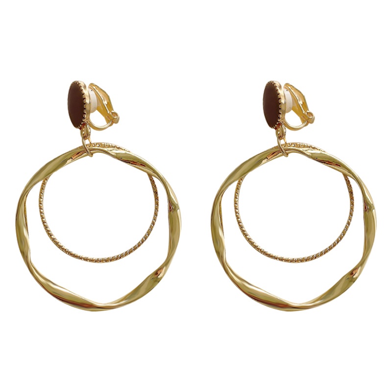 Bông Tai Kẹp Không Xỏ Lỗ Thiết Kế Đơn Giản Thanh Lịch Nhiều Kiểu Tùy Chọn