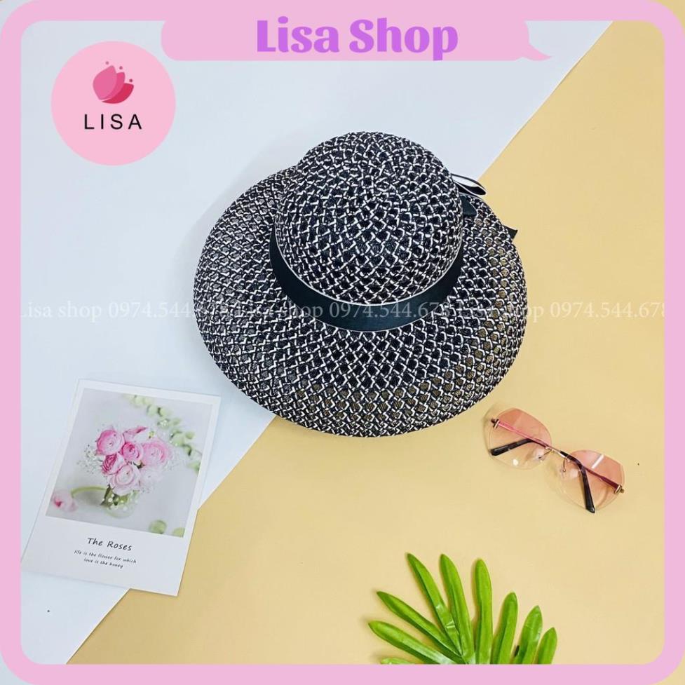 [HÀNG CAO CẤP]  Mũ đi biển, nón đi biển dáng lồng đèn, chất liệu lưới cước phối nơ mặt sau sang chảnh hot hit, M14