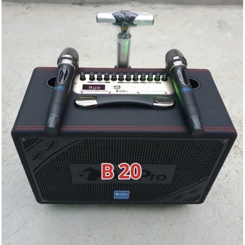 LOA KÉO CAO CẤP AZPRO AZ 318 LOA 5 ĐƯỜNG TIẾNG BASS 20 ÂM THANH 2.1-TẶNG KÈM 2 MICRO KARAOKE