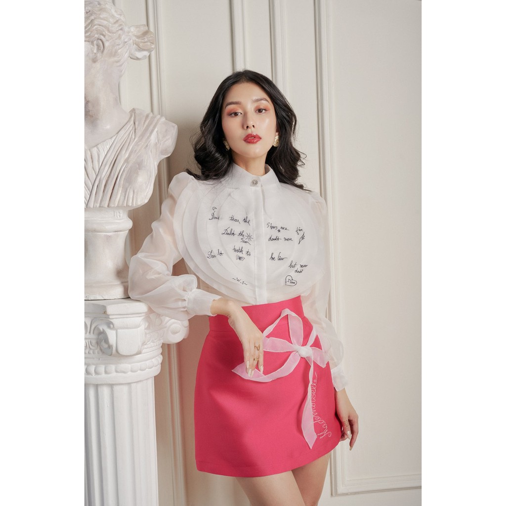MADDY HATES ROSE - CHÂN VÁY hồng/ be chữ A - CHÂN VÁY công sở thiết kế | BigBuy360 - bigbuy360.vn