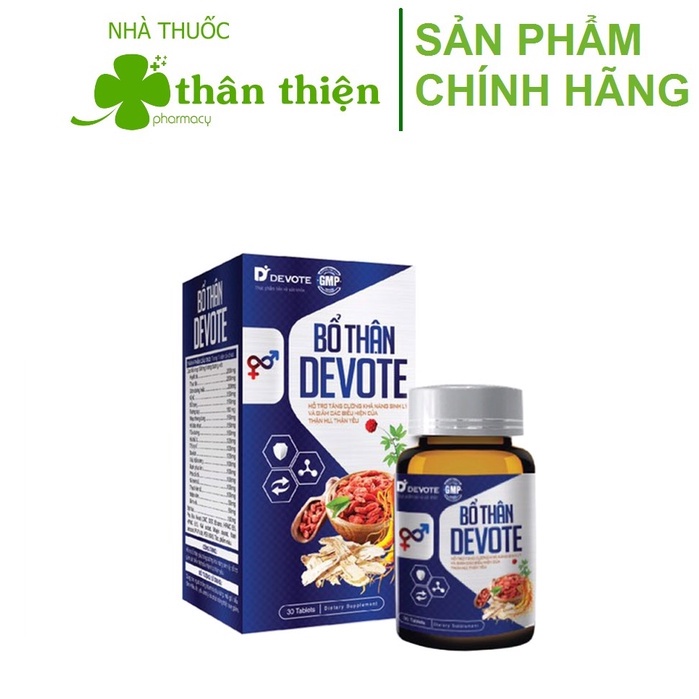 Bổ Thận Devote - Hỗ trợ giảm các biểu hiện của thận hư, thận yếu, giúp tăng cường khả năng sinh lý