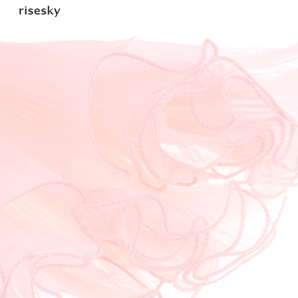 [risesky] Bó Hoa Cưới Vải Lưới Xếp Ly Gợn Sóng Thủ Công ♨Trên đó