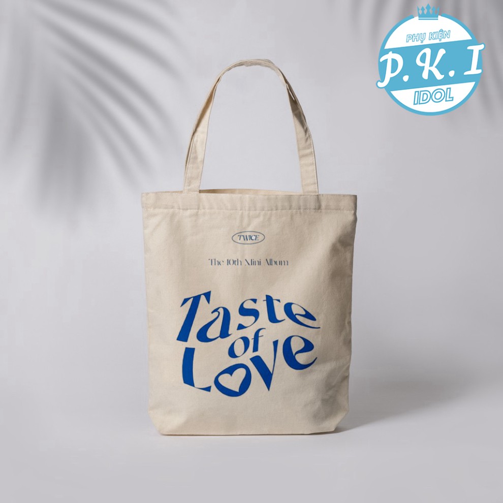 Túi ToTe In Hình Logo &quot;Taste Of Love&quot; - Album comeback của TWICE - QUÀ TẶNG K-POP