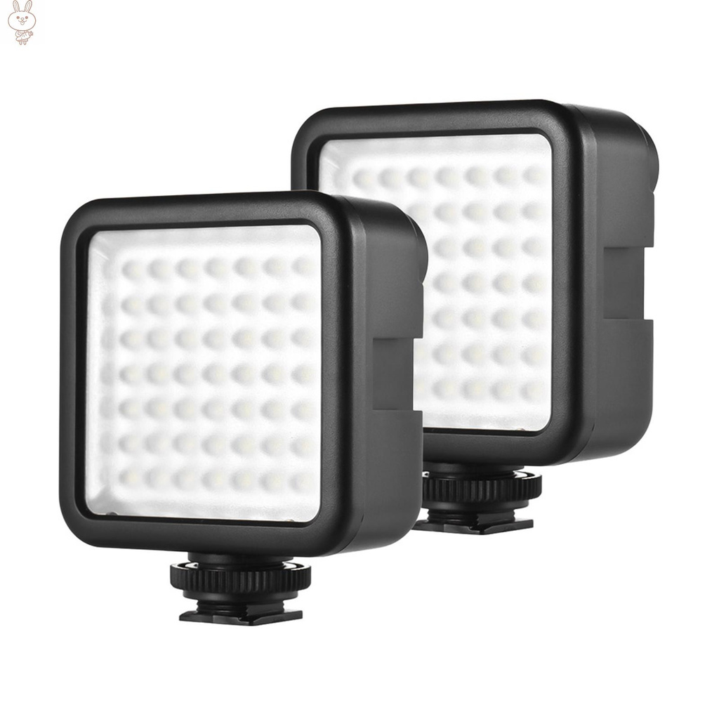 ANDOER 2 Bảng Đèn Led W49 Mini Cho Máy Ảnh Cơ A7 Dslr