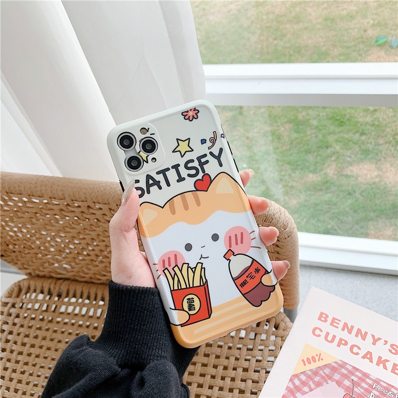 Ốp lưng iphone Crocodile Cat IMD dày dặn viền nổi 5/5s/6/6plus/6s/6splus/7/7plus/8/8plus/x/xs/11/12/pro/max/plus/promax | BigBuy360 - bigbuy360.vn