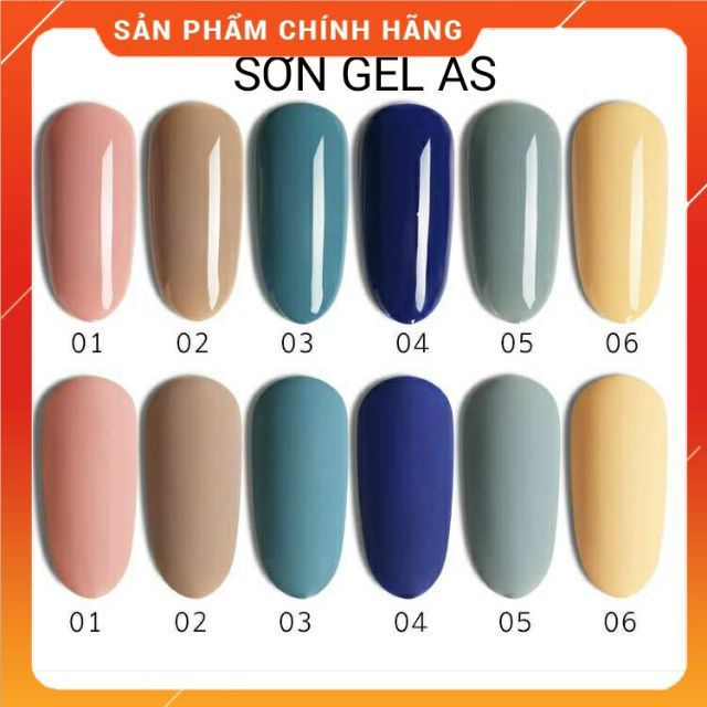 Sơn Gel AS mã màu 0106 Thiên Di Nail