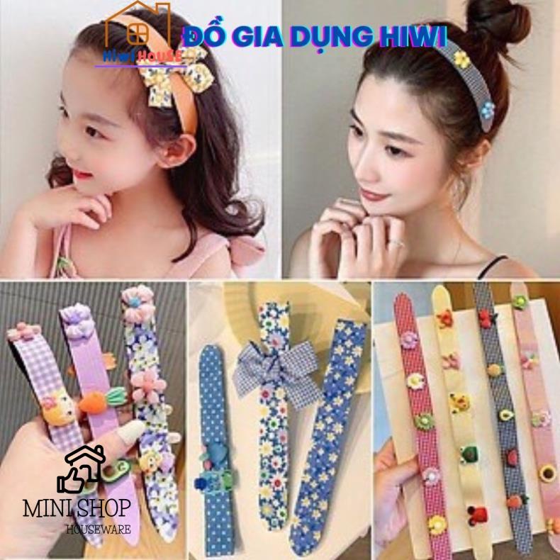 Bờm Dán Tóc, Băng Đô Cài Mái Hàn Quốc Siêu Xinh Cho Bé Gái