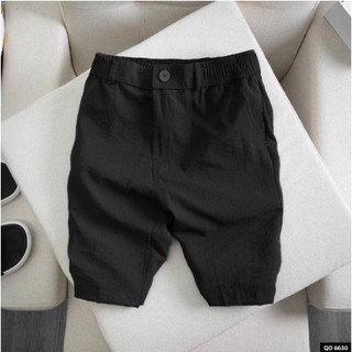 Quần short đũi nam ⚡️Quần lửng nam đũi cao cấp lưng thun có khóa kéo H8
