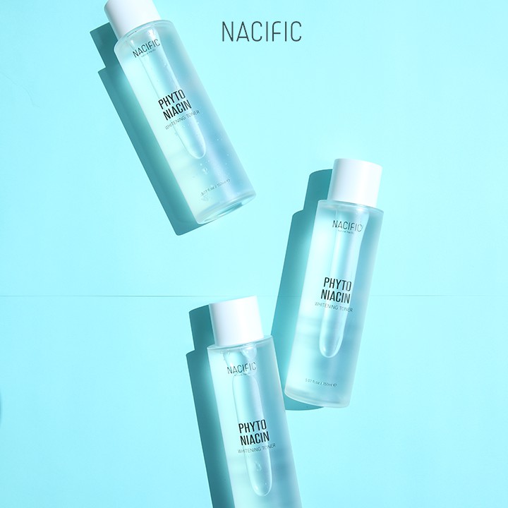 [TẶNG MẶT NẠ NGỦ] COMBO dưỡng trắng da NACIFIC Phyto Niacin Whitening Toner 150ml + Whitening Essence 50ml