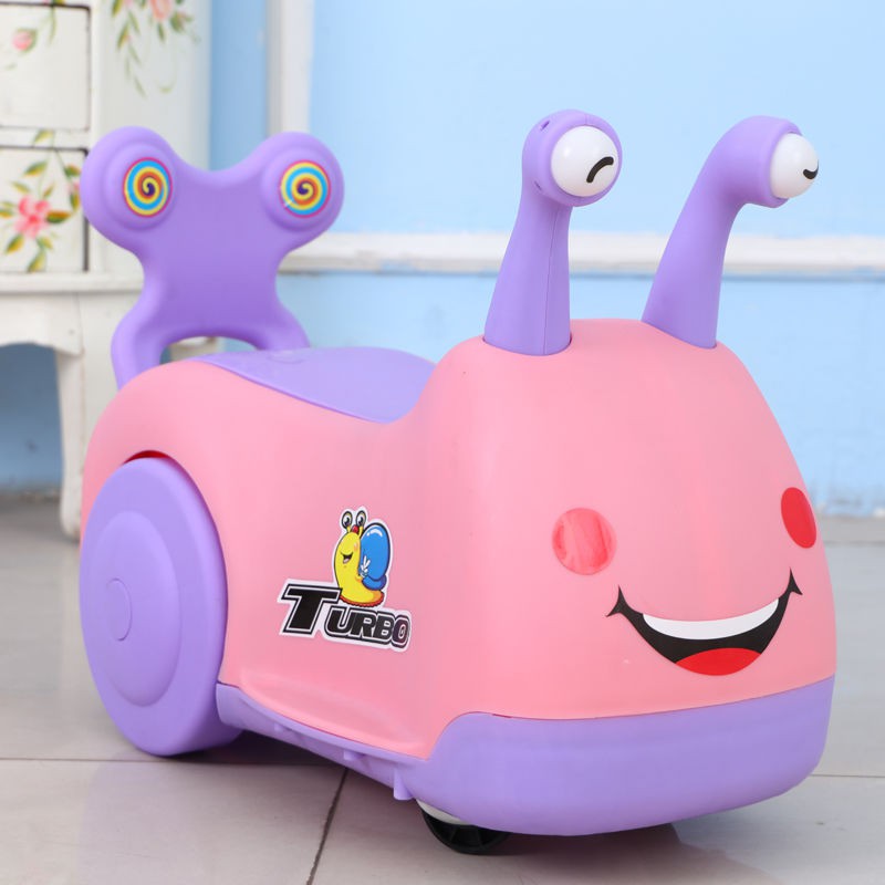 ☒✱Net nổi tiếng ốc sên xe ô tô xoắn trẻ em 1-3 tuổi yoyo có thể ngồi nam nữ trượt đồ chơi nhạc