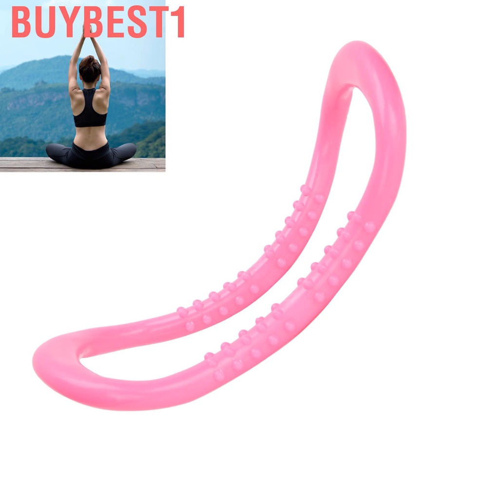 Buybest1 【smili】Therapy Cushion Yoga Massage Back Stretch Neck Leg Exercise Calf Pilates Home Gym Workout Full Body