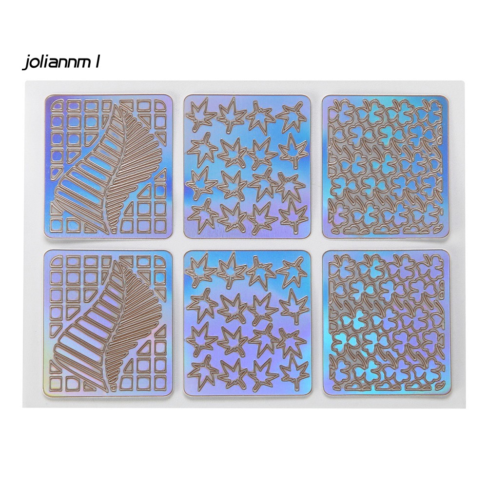 Set 12 tấm dập khuôn mẫu trang trí móng tay độc đáo